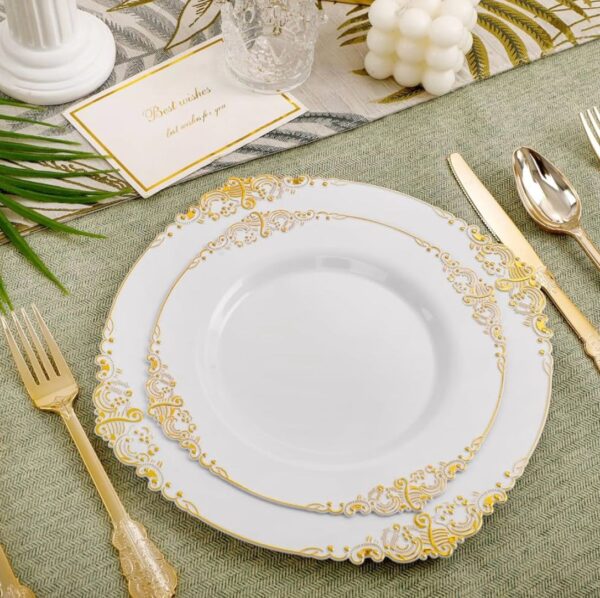 Pack Gold Sleek Modern Utensil Set - Image 3