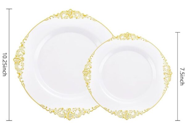 Pack Gold Sleek Modern Utensil Set - Image 4